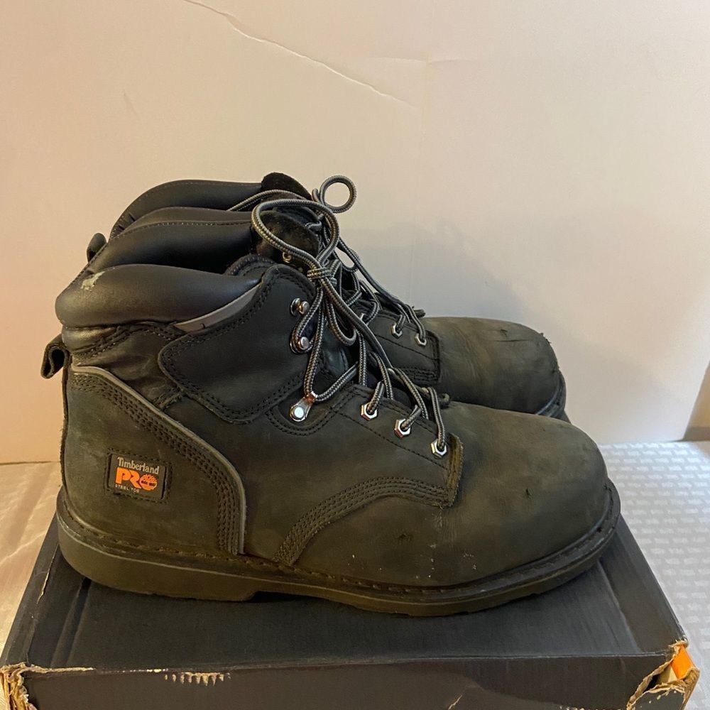 Timberland pro black Steele toe‎ 14 boots